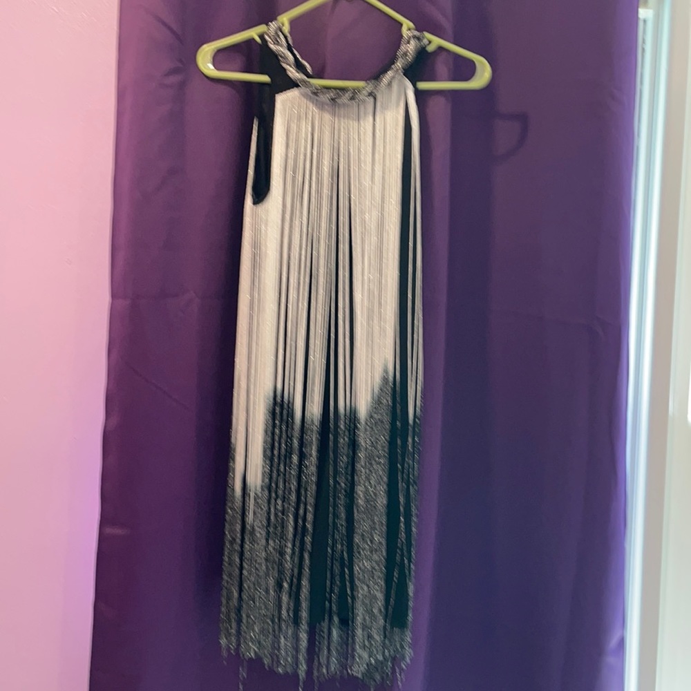 Like new silver/black dress medium